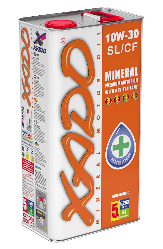 Моторное масло Xado Atomic Oil SL/CF 10W-30, 5л